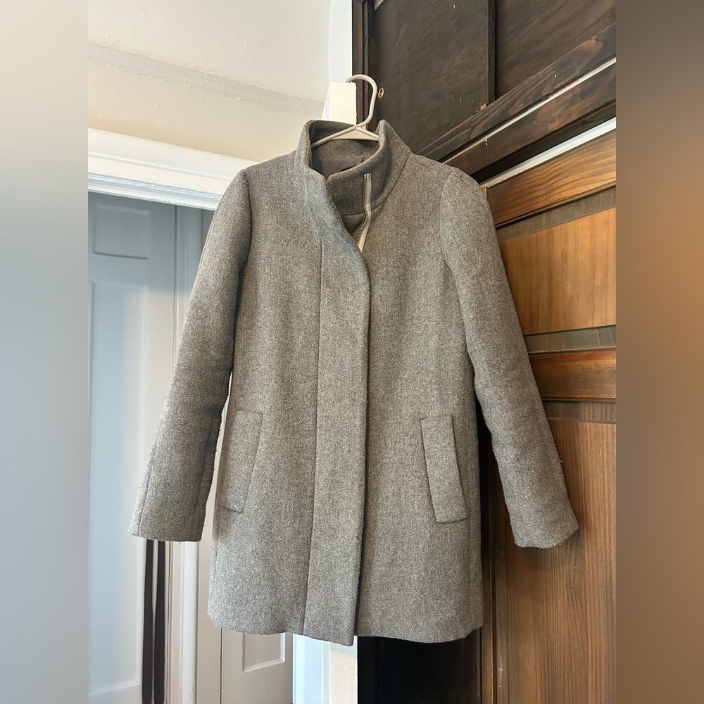 J. Crew Gray Wool City Coat